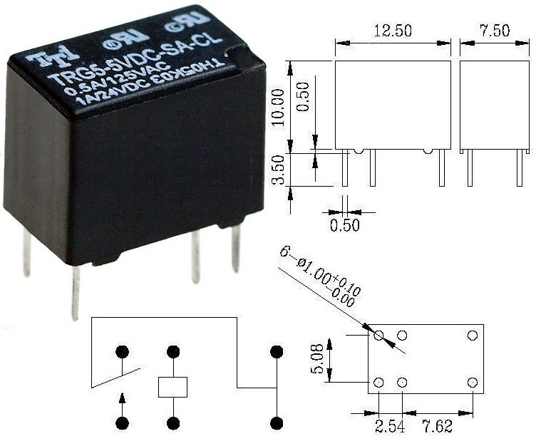 Rele trg5-5vdc-sa-cl